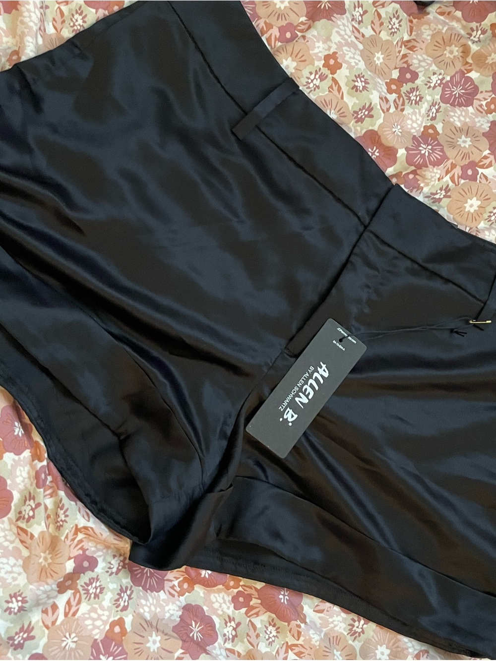Allen B. By Allen Schwartz Women’s Satin Black Dress shorts